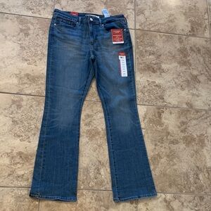 Levi's NEW boot cut Women's Flare Jeans Jean mid rise Levi Strauss blue